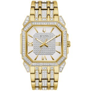 Bulova Classic Dress Crystal Quartz Mens Watch
