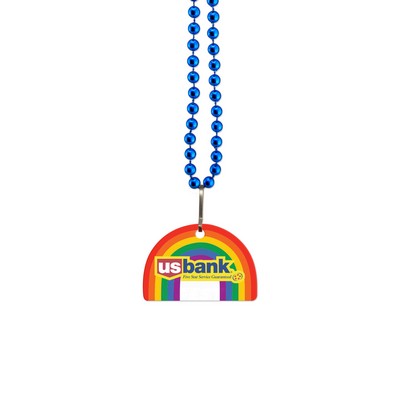 USA Made 1/8" Rainbow Vinyl Medallion Beads