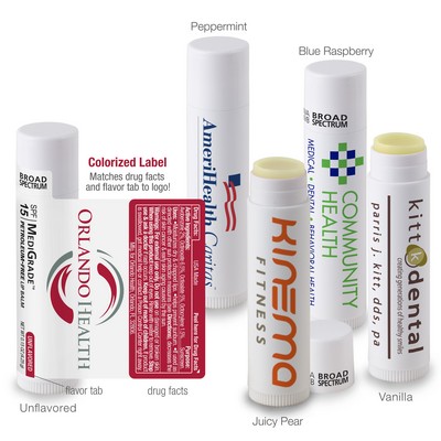 White Stick MediGrade Lip Balm, Petroleum-Free, SPF 15
